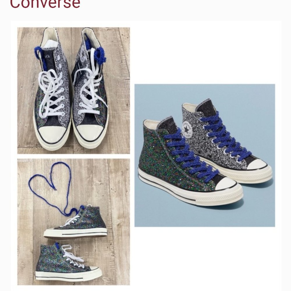 Bling Converse Unisex size 8.5 men 10.5 women